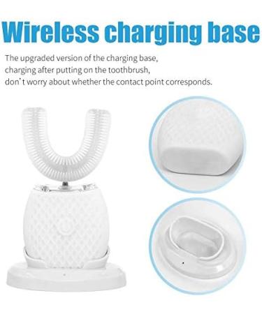 IVYARD Ultrasonic Automatic Toothbrush - 360 Electric Sonic Teeth Whitening Kit | Wireless Charging & Timer | Travel/Home - White - Buy Online on GoSupps.com