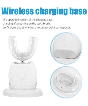 Rolg Ultrasonic Automatic Toothbrush - Electric 360 Toothbrush with 30'' Timer and Wireless Charging - Dual-use for Travel and Home - White - Buy Online on GoSupps.com