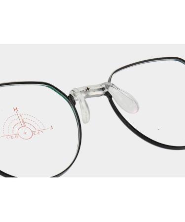 Qinzhenz Designer Anti-Blue Light Reading Glasses for Men & Women - Round Flat Heller Mirror +250 Rose Color Fatigue Relief - Buy Online on GoSupps.com