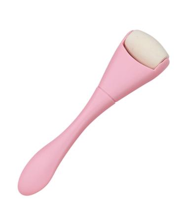 Beatifufu Oil Removal Roller Facial Oil Absorbing Stick Oil Absorbing Face Roller Face Sculpting Tool Skin Rolling Volcano Stone Face Oil Absorbing Roller Facial Skin Oil Control Tool 10.30X2.70X1.50CM Pink
