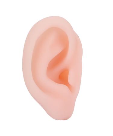 Professional Soft Silicone Ear Model Fake Ear Silicone Ear Model Simulation Multifunctional Left Human Ear Model Display Tool