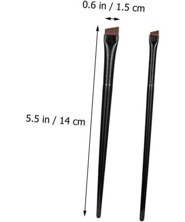 Beavorty 3 Sets eyeliner brush makeup brush cosmetology kit women s suits ladies suits ultra thin eye liner makeup tool beauty cosmetic tool brow brush kit portable Miss eyebrow powder Wood - Buy Online on GoSupps.com