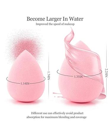 8-Piece Pink Beauty Blender Sponge Set for Dry and Wet Use - Ideal for Liquid, Powder, Cream Makeup - Multi-Shape Foundation Tools - Makeup Egg Set - Buy Online on GoSupps.com