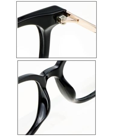Riccie Retro Men's Reading Glasses | Anti-Blue Light HD Aspherical Lenses +0.5 to +3.0 | Ultra-Thin Anti-Fatigue Protective Glasses - Buy Online on GoSupps.com
