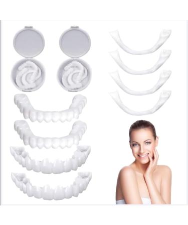 Teeth to plug in 2 pairs of veneers lighten teeth at the top and bottom immediate veneers of naturally dental prosthesis cosmetic artificial teeth for men and women