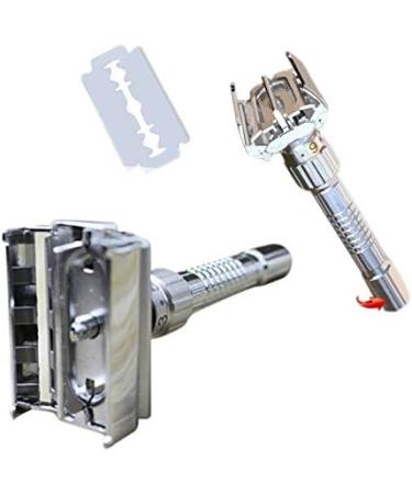 Premium Gkhowiu Classic Double-Edged Razor - T-Shaped 9 Speed 5 Blades Storage Box - Ideal for Smooth Shaving Worldwide - Buy Online on GoSupps.com