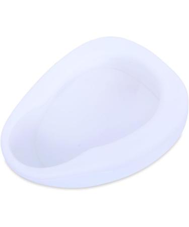 Medical Nursing Bedpan - Elderly Paralyzed Patient Bed Mobile Toilet Bed Urinal Easy to Clean White - Buy Online on GoSupps.com