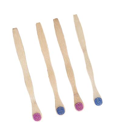 Healeved 4 pieces toothbrush after birth ultra -hub toothbrush pregnant toothbrush cleaning of toothbrush sensitive toothbrush child tongue brush of course wooden