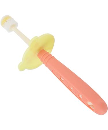 Baby Toothbrush with Soft Bristles - 360 Teething Cleaning | Coral Orange - International Shipping Available - Buy Online on GoSupps.com