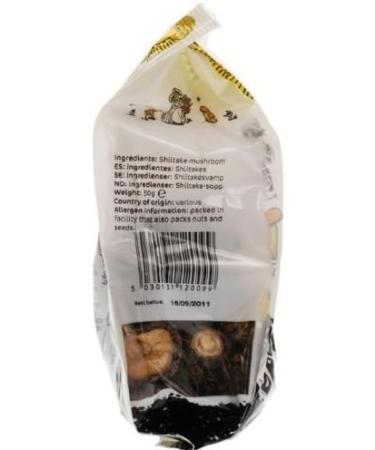 Tropical Wholefoods Shitake Mushrooms 50g x 1 - Buy Online on GoSupps.com