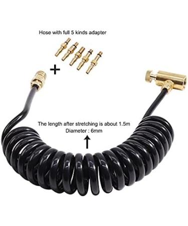 Gurlleu Universal Remote Coil Hose Paintball CO2 Filling & Charging System with Airsoft Adapter Set - Buy Online on GoSupps.com