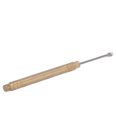 Oceanside Ear Pick Alloy Brass Glossy Round Portable Light Removal Tool for Cleaning Ears Ear Pick Alloy Brass Glossy Round Portable Light Removal Tool