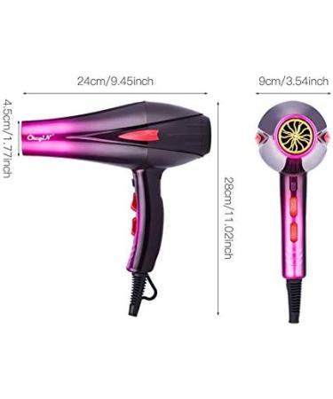 Professional Electric 4000W Travel Household Hair Dryer Hair Styling Tools Blow Dryer Hot and Cold Air Dryer Salon With Nozzle - Buy Online on GoSupps.com