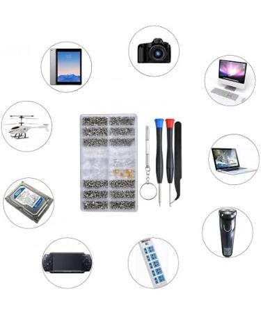 Pinsheng 1000-Piece Glasses Repair Set - Micro Screws Screwdriver Tweezers & Cleaning Cloth for Glasses Sunglasses & Watches - Buy Online on GoSupps.com