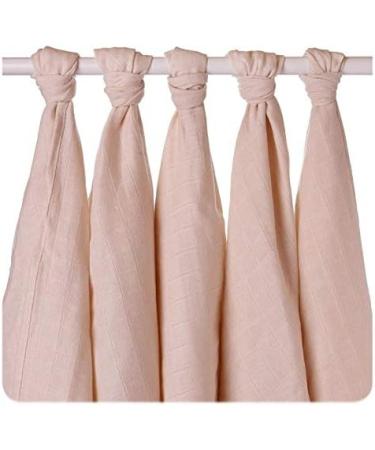 Buy XKKo Organic Cotton Muslin Nappies - Set of 5 (70x70 cm) | Soft Natural & Eco-Friendly - Buy Online on GoSupps.com