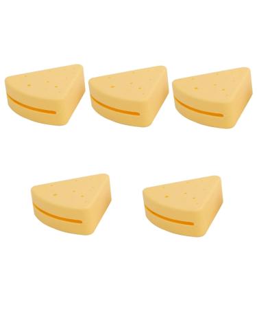 FRCOLOR 5pcs Silicone Beauty Powder Puff Storage Tool Triangular Powder Puff Holder Makeup Accessories Cosmetic Powder Puff Case Makeup Puff Holder Breathable