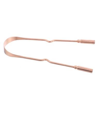 1pc Pure Copper Scraper Practical Oral Mouth Scraping Tool Oral Cleaning Tool Scrape for Cleaning Mouth Cleaning Tool