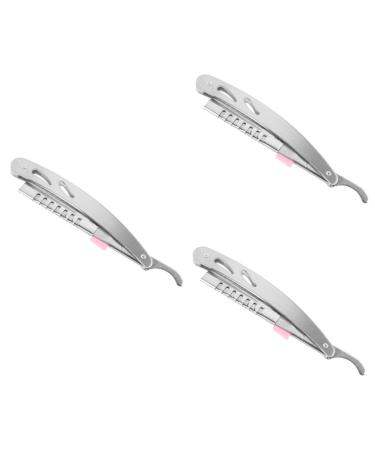 Angoily 3st razor with interchangeable blade spatula tools for shaping eyebrows manual razor hairdressing scrapshaben razor man manual styler
