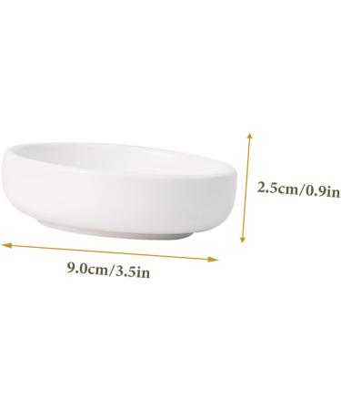 MAGICLULU 4 Pcs Sauce Dish Vinegar Dish Olive Oil Dipping Dishes Appetizer Dishes Japanese Soy Sauce Dishes Small Ceramic Bowls Sauce Serving Dipping Bowls Fries Cooking Ceramics re-usable 9X9X2.5CMx2pcs Whitex2pcs - Buy Online on GoSupps.com