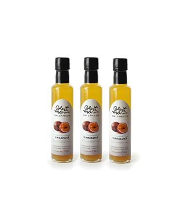 GLOSA MARINA GLOSA MARINA MARACUY * Passion Fruit Balsamic Cream Pack of 3 Gourmet Balsamic Vinegar Passion Fruit Cream (3 x 250 ml)