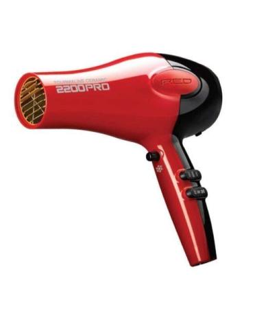 RED by Kiss Tourmaline Ceramic 2200W PRO Hair Dryer - Professional Frizz-Free Extra Combs 6 Heat Settings | International Shipping - Buy Online on GoSupps.com
