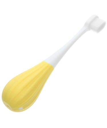 FRCOLOR Soft Bristles Toothbrush Cute Manual Toothbrush Lovely Toothbrush (Yellow)