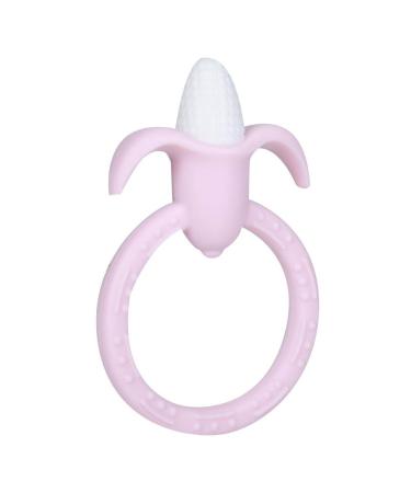 Infant Silicone Teether - BPA Free Soft Pink Teething Toy for Toddlers | Safe Chewing & Soothing Solution - Buy Online on GoSupps.com