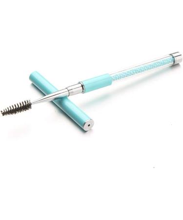 Acrylic Rhinestone Handle Eyelash Spiral Brush Comb Mascara Applicator Makeup Tool Yellow - Buy Online on GoSupps.com