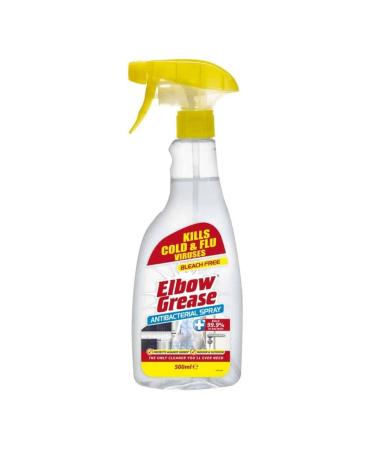Elbow Grease Antibacterial Spray-Bleach Free-Kills cold and flu viruses-Protects against 99.9% germs in outdoor and indoor.( Pack of 1 )