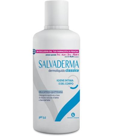 CHEMIST'S RESEARCH SAUVADERMA DERMOLIQUIDE | Balanced basement cleaner with natural sage extract and whey | 500 ml dermatologically tested