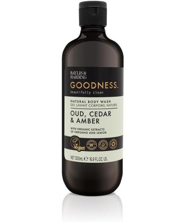 Baylis & Harding Goodness Body Wash Bundle - 6 x 500ml Vegan Friendly Body Wash (Lemongrass & Ginger, Oud Cedar & Amber) - Buy Online on GoSupps.com