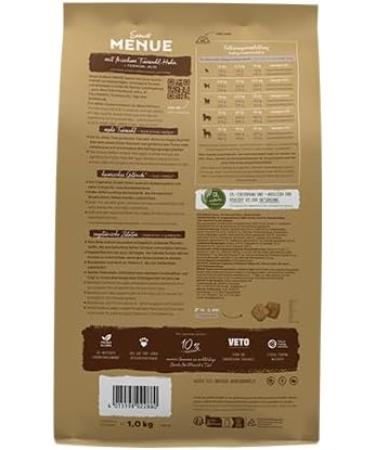 Bosch HPC MENUE Senior Dry food for older dogs of all breeds with chicken + spelt and oats 1 x 1 kg - Buy Online on GoSupps.com