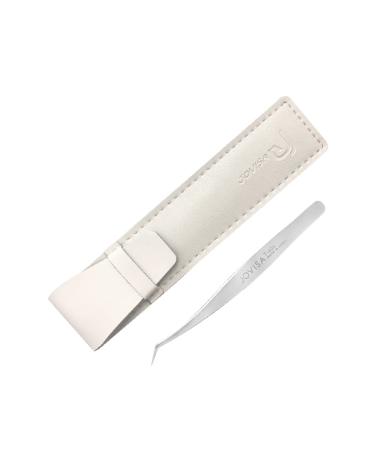 JOVISA T-6Ds Tweezer Made In Japan Eyelash Extension Tweezers for Mega Volume And 3D 6D Mink Eyelash  SUS 304 Stainless Steel Straight Angled Tip False Eyelash Extension Supplies