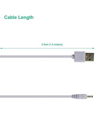Buy PDEEY Charger Replacement for 7AM2M Toothbrush AM110/AM105 - 5 FT USB DC Charging Cable - Compatible (Not for AM101 - Buy Online on GoSupps.com