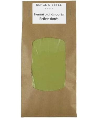 SERGE D'ESTEL PARIS Henna Gold Blonde 1kg 100% Natural Vegetable Hair Dye Gives Gorgeous Gold Blonde Highlights and Shine Professional Hair Coloring Used By Hairdressing - Buy Online on GoSupps.com