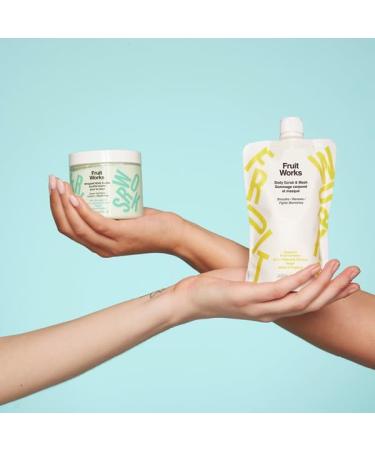 Fruit Works Body Scrub & Mask 200ml - Fruit AHA Complex Papaya Enzyme & Shea Butter | Vegan Made In England - Buy Online on GoSupps.com