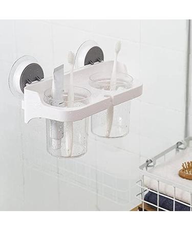 QWAMBVZE Toothbrush Cup Set | Toothbrush & Toothpaste Rack | Wall-Mounted Mouthwash Holder | International Shipping Available - Buy Online on GoSupps.com