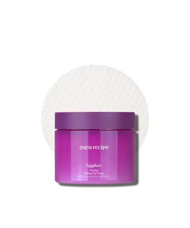 Papa Recipe Clearing Exfoliating Toner Pads Dual-sided Korean Skin Care Pads with 1 000ppm of Eggplant Extract AHA BHA PHA - Exfoliates Hydrates & Smooths Skin Texture for Sensitive Skin - 70ct Eggplant 70 Count (Pack o
