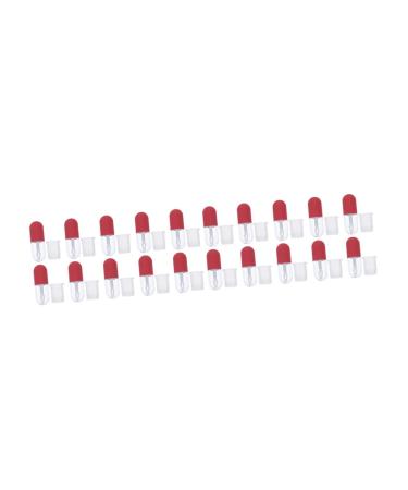 UKCOCO 20pi ces Lot De Tubes De Brillant Contenants Pour Diy Corps Transparent