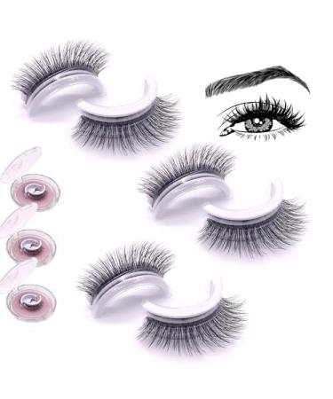 Accurate Lashes Self Adhesive Accurateg.At07 Eye S Lashes Accurate Reusable Self Adhesive Lashes Reusable Eye Lashes Self Adhesive No Glue Waterproof Accurate Eyelashes (3pairs A17)