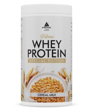 Peak Delicious Whey Protein - Special Edition - 450g taste Cereal Milk I 15 Portions I Protein source: Whey concentrate + isolate I without sugar additive I rich to EAAS I for muscle building
