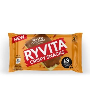 Ryvita Crispy Snacks Twin Pack Salted Caramel Flavour 24 x Twin Pack SALTED CARAMEL Flavour 26G (PACK OF 24) - Buy Online on GoSupps.com