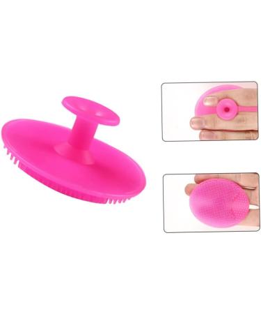Silicone Face Scrubber Face Brush Face Wash Brush Skincare Tools Lip Scrubber for Shower Wash (Rosy)1PC - Buy Online on GoSupps.com
