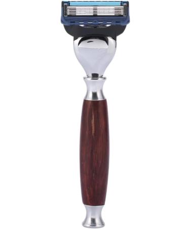 Crody Simplicity Men's Stainless Steel Shaving Brush & Wooden Holder - Fashionable Hair Removal Tool 15x9cm - Buy Online on GoSupps.com