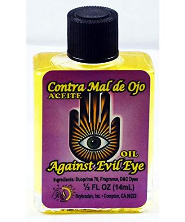 6 Pieces BRYBRADAN Against Evil Eye Spiritual Oil Contra MAL DE OJO ACEITE ESPIRITUAL -1/2 FL OZ 14.7ML