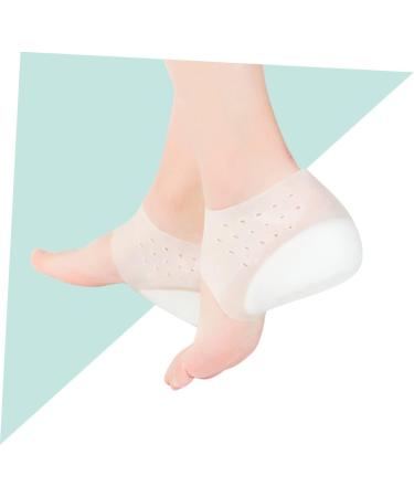 NOLITOY Heel Lift Inserts for Men - Silicone Gel Shoe Lifts Invisible Height Boosting Pads for Dry Cracked Feet - Size 5 - Comfort & Support - Buy Online on GoSupps.com