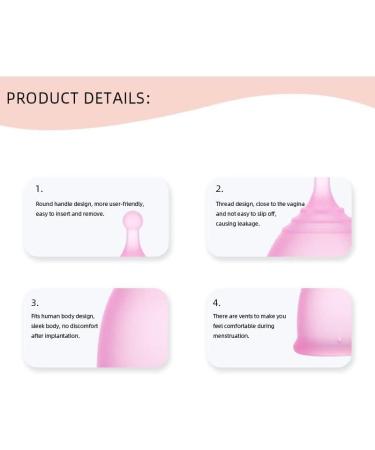 Floraupicious Reusable Menstrual Cup - Eco-Friendly 2 Pack (Large Pink/Purple) for Optimal Female Care - Buy Online on GoSupps.com