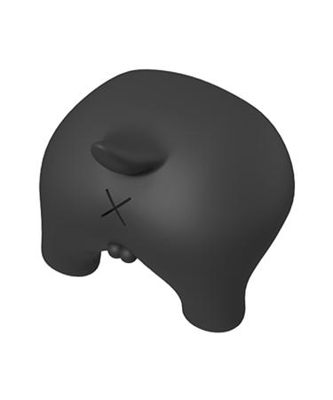 Generic Dog Toothpaste Pooping Cap Pooping Dog Butt Toothpaste Topper Squeezing Toothpaste Artifact Dog Butt Toothpaste Cap Black