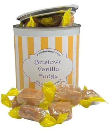 Personalized Customise With Your Own Message 250g Paint Pot Tin of Bristow's Vanilla Fudge - Buy Online on GoSupps.com