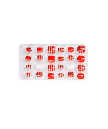 dijiusidy 1 Set Christmas Nail Wraps Cartoons Style Decor Adorable False Fingernails Children Removable Art Decals DIY Manicure PNT-16-05
